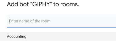 Add Giphy to Room